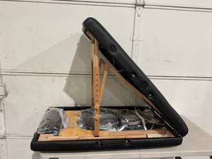 lot 36 image: Portable Foldable Massage Bed - Black
