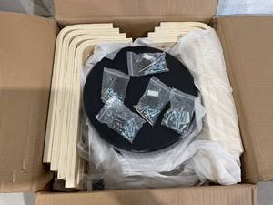 lot 274 image: FairySandy Set of 6 Bentwood Black & Natural Stool