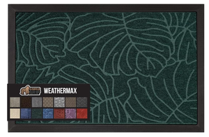 lot 359 image: Gorilla Grip Waterproof All-Season WeatherMax Doormat - Green Palm