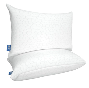lot 293 image: SET OF 2 - Qutool Queen Size Cooling Gel Pillows with Shredded Memory Foam