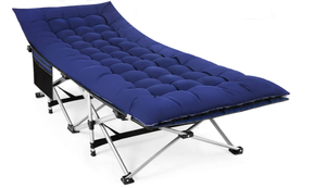 lot 350 image: Navy Blue Camping Cot