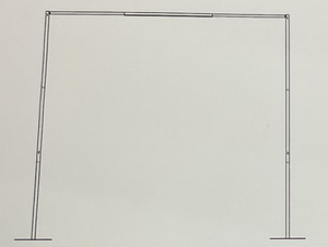 lot 417 image: 8x10ft Backdrop Stand - Silver