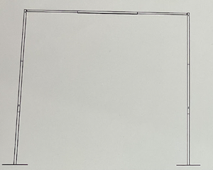 lot 424 image: 8x10ft Backdrop Stand - Silver