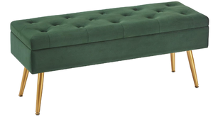lot 425 image: Gitrah Storage Bench - GreenGold