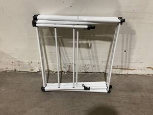 lot 455 image: Mabel Home White Foldable Clothes Drying Laundry Rack