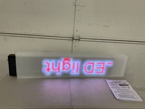 lot 97 image: POLAR LED Full RGB Scrolling Sign with WiFi