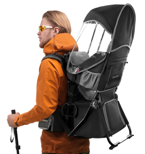 lot 445 image: besrey Baby Backpack Carrier for Hiking - Black