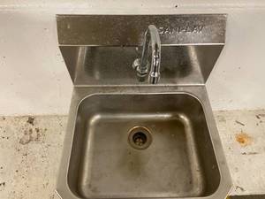 lot 36 image: Sani-Lav Stainless Steel Sink