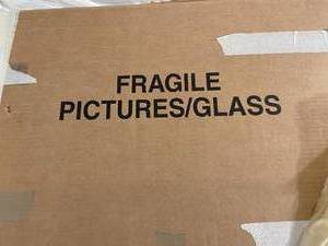 lot 44 image: Eight Glass SheetsShelves
