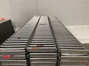 lot 29 image: Shelf Track Roller Conveyor. 11 wide rollers by 98 Long Quantity 60.