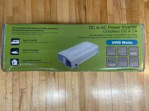 lot 22 image: KISAE DC to AC Power Inverter 2000 Watts