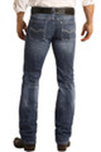 lot 95 image: Rock & Roll Denim Mens Reflex Revolver Straight Jeans - 29 x 32