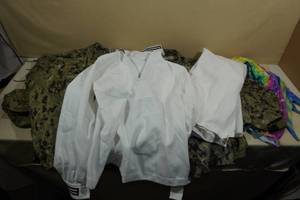 lot 174 image: Assorted Clothing - Navy, Camo, Mermaid Suit