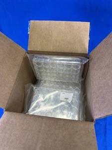 lot 34 image: Box of 16 - Plastic Well Plates with 24 Wells