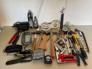 lot 23 image: HUGE Lot of Tools, Dremels, Hammers and MORE