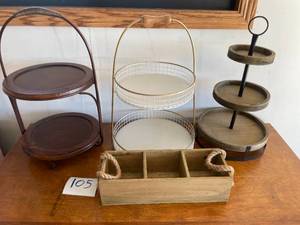 lot 105 image: Lot of Multi Tiered Kitchen Trays