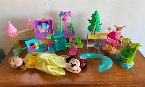 lot 114 image: Lot of Hatchimals Toys and Belle Doll