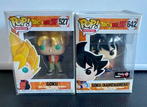 lot 46 image: Lot of 2 Dragonball Z Funko Pop Figures Goku and Goku Kamehameha