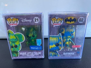 lot 60 image: Lot of Disney and DC Funko Pop Figures - Mickey Mouse and Batman