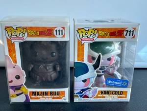 lot 68 image: Dragonball Z Funko Pop Figures-  Majin Buu and King Cold