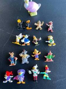 lot 97 image: Lot of Vintage Warner Brothers and Disney Collectable Figures
