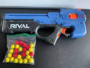 lot 142 image: Nerf Rival Ball Blaster Dart Gun