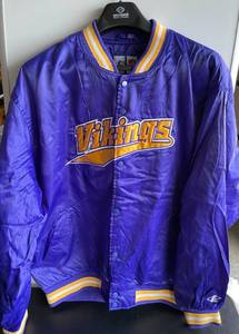 lot 2 image: Minnesota Vikings Vintage Mens Bomber Jacket