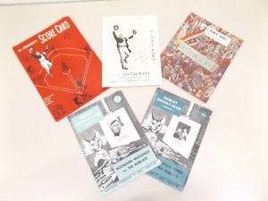 lot 26 image: Misc. 1950s and 1960s Wisconsin etc. Sports Programs, Menu, etc.
