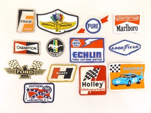 lot 34 image: Lot of Vintage Racing, NASCAR, Oil, etc. Cloth Patches