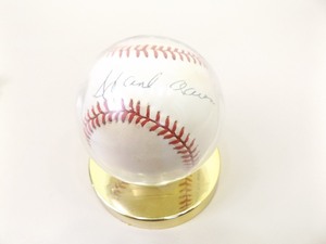 lot 22 image: Authentic Hank Aaron Signed Baseball