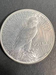 lot 14 image: 1923-S US SILVER PEACE DOLLAR