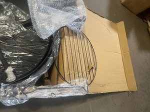 lot 6 image: Hampton Bay Sadler 30 in. x 19 in. Round Steel Wood Burning Fire Pit in Rubbed Bronze