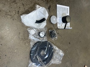 lot 19 image: MOEN Align Single-Handle Posi-Temp Shower Faucet Trim Kit in Matte Black (Valve and Shower Head Not Included)