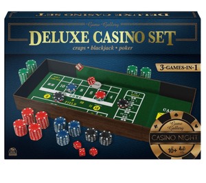 lot 49 image: Game Gallery Deluxe Casino Set - Craps, Blackjack, Poker