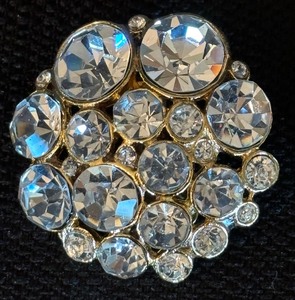 lot 176 image: Stunning Rhinestone Clip on Earrings