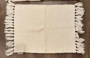 lot 67A image: Three Neutral Colored Throw Rugs