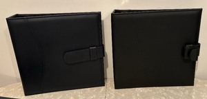 lot 278 image: 5 Leather Bound Three Ring Portfolio Binders