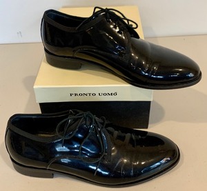 lot 92 image: Sharp Mens Tuxedo Shoes - Patent Leather, Size 9