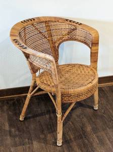 lot 24 image: Vintage Rattan Armchair