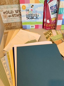 lot 306 image: Colorful and Themed Cardstock and Crafting Paper, Sketchbook and More
