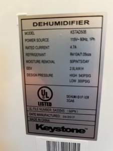 lot 309 image: Keystone Humidifier