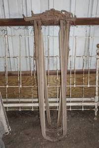 lot 30 image: set of 4 antique stanchions