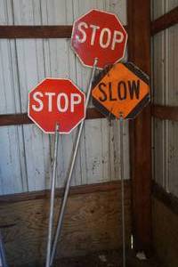 lot 44 image: assortment of stop signs
