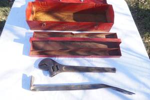 lot 75 image: crescent wrench and pry bar