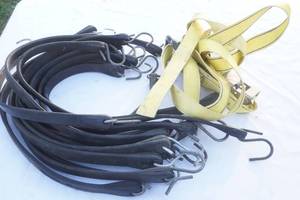 lot 182 image: bungee straps and ratchet strap