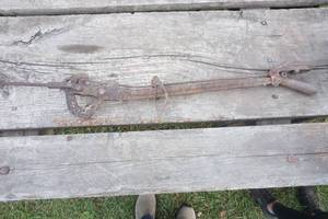 lot 193 image: antique park brake lever
