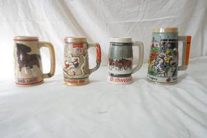 lot 209 image: Budweiser beer steins