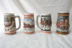 lot 213 image: Budweiser beer steins