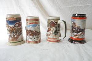 lot 212 image: Budweiser beer steins
