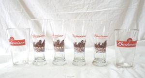 lot 218 image: Budweiser beer glasses